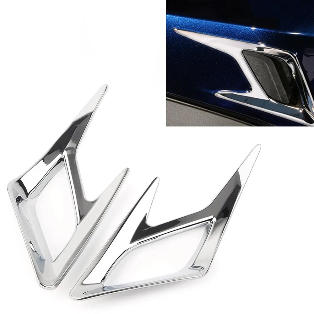 GL1800 Motorcycle for Honda Chrome Front Rear Fender Trim Air Intake Vent Decorative Cover Goldwing GL 1800 2018- Fairing