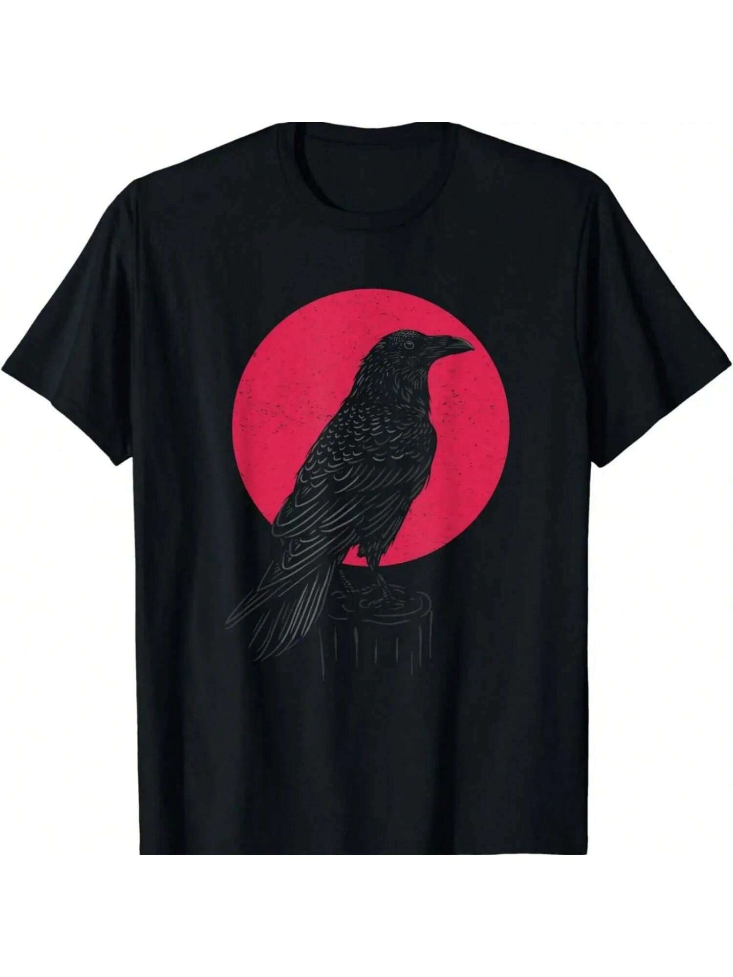 Viking Raven T-Shirt Raven Witchcraft Mystical Pagan Raven Lover T-Shirt Wo T-Shirt Anime Vintage Y2k Top Fashion Harajuku S разноцветный