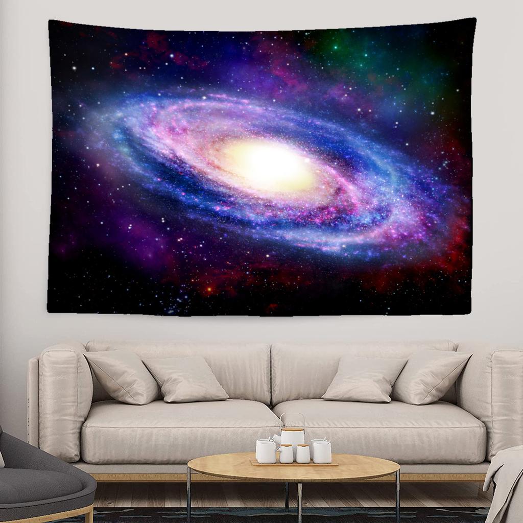 Starry Sky Galaxy Tapestry Fantasy Cloud Cover Wall Hanging Bohemian Hippie Witchcraft Art Dormitory Decoration