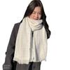 New Autumn and Winter Imitation Cashmere Tassel Scarf Winter Korean Version High End Small Fragrance Elegant and Versatile Knitted Scarf