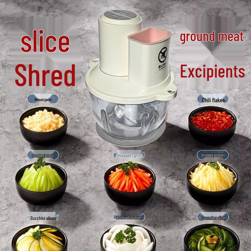 Multi-Functional Electric Meat Grinder & Vegetable Slicer
