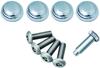 Carmate Car License Plate Security Bolt Cap Basic Compliant with External Protrusion Regulations & 2, Chrome, LS412,