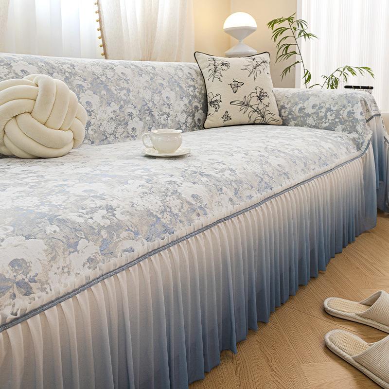 French Small Fresh Chenille Sofa Cover 2025 New High-end All-inclusive Non-slip Sofa Cover