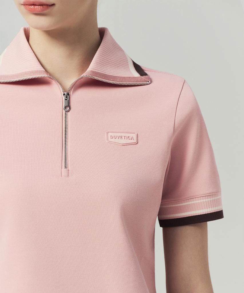 DUVETICA Lungara (Pink) (Women'S Short-Sleeve Polo Shirt)