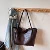 Bag women's new soft leather tote bag large capacity women's niche high-end sense of commuting to work portable shoulder bag