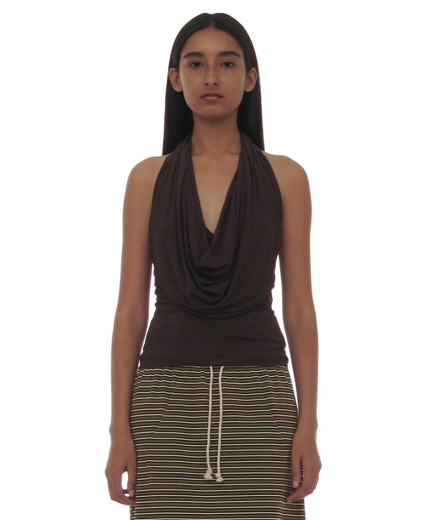 PARTIMENTO WOMEN Pwc Cowl Halterneck Top_9 Colors (Type A)