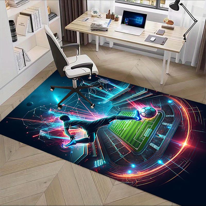 Football Office Carpet Chair Mat: Large Size, Comfortable for Home Decor and Office Use Perfect Gift for Any Room