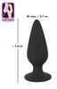 Tapered Heavy Anal Plug Small (7.8cm) - Black Velvets