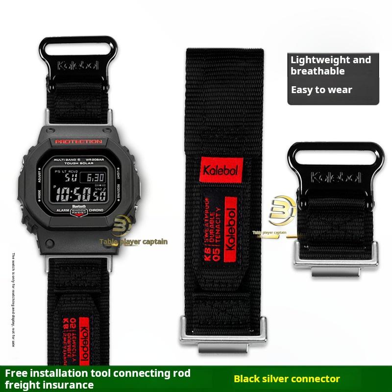 

Спортивний нейлоновий ремінець для годинника Чоловічий Для Casio G-shock GM-5600 Dw5600 gw-m5610 Gw-b5600 GA2100 GM2100 Полотняний ремінець Металевий адаптер 16mm