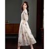 Demana New Chinese Style Embroidered A-Line Maxi Dress