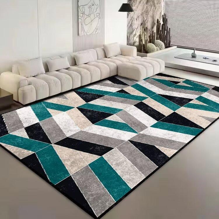 Nordic Geometry Carpets for Living Room Simple Pattern New Home Decoration Rugs Bedroom Cloakroom Decor Rug Anti-slip Mat Tapete