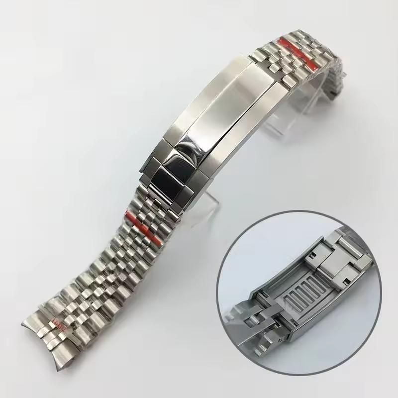 Jubilee 904L Horlogeband Voor Rolex Sub GMT Yacht Daytona 20mm Herenband Luxe horlogeketting Mod Onderdelen Vervangende Accessoires