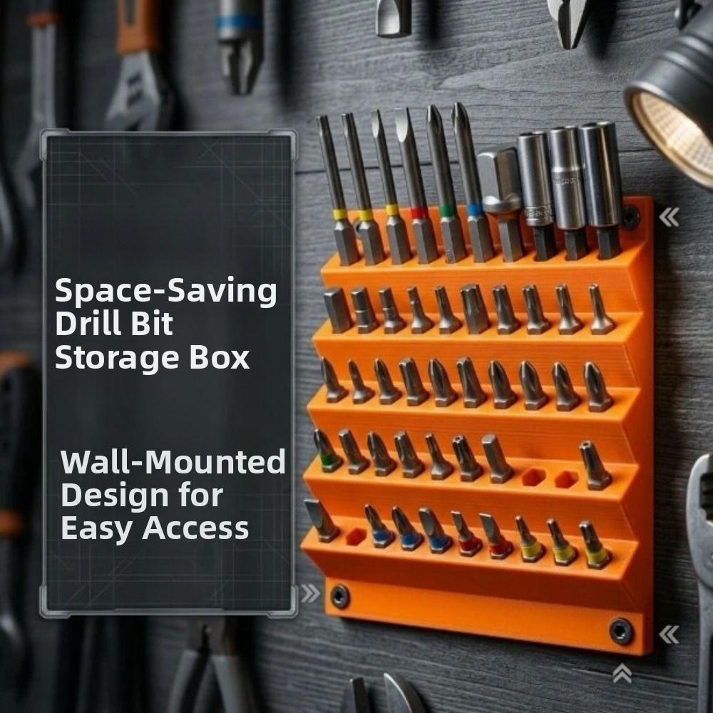 6.3mm Screwdriver Bit Organizer 3D Printing Drill Bit Storage Stand Workshop Organizer
