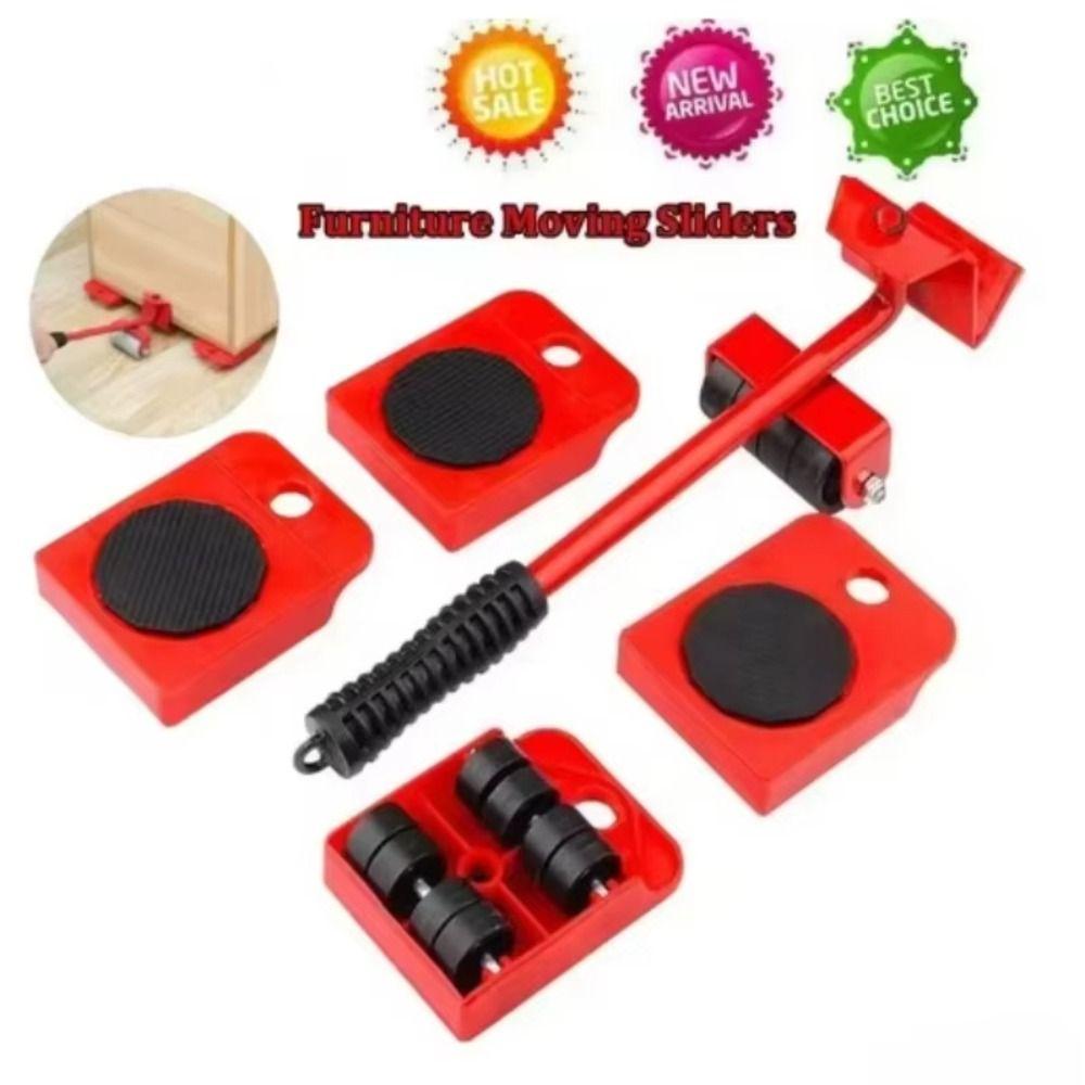 5Pcs 360 Degree Rotatable Appliance Moving Wheel Slider Easy Furniture Lifter Refrigerator Moving