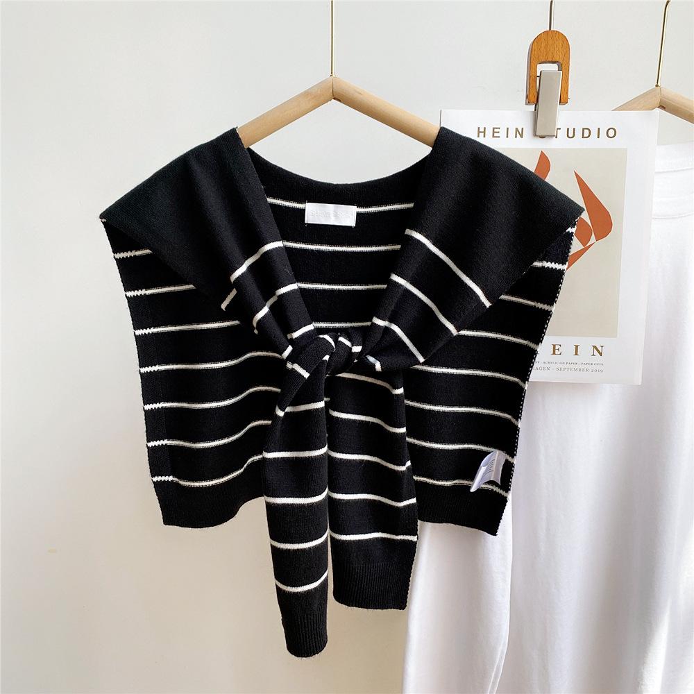 New Shoulder Scarf Shawl Women'S Fake Collar Shoulder Protection Scarf Air-Conditioned Room Camisole Decoration Paired With Neck Protection Knot