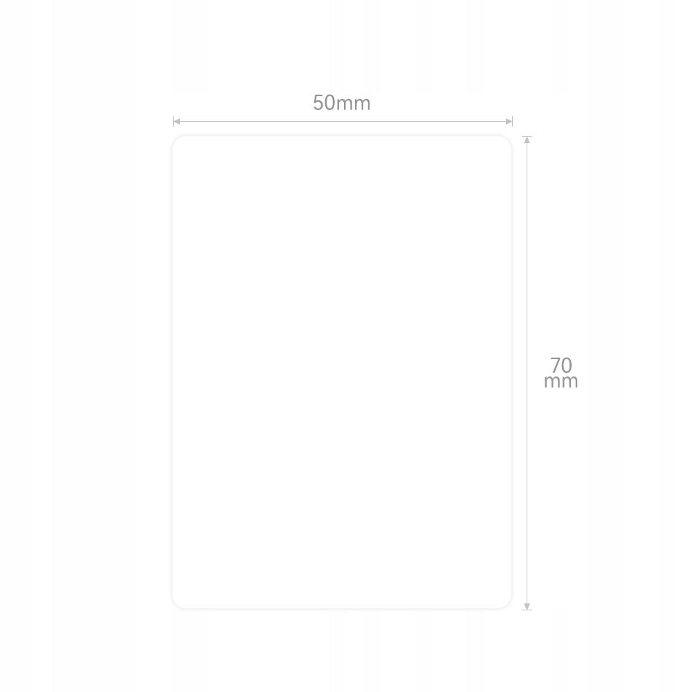 Etiquetas Adesivas Niimbot Para Impressora M2 Retangular Branca 50X70Mm 100X