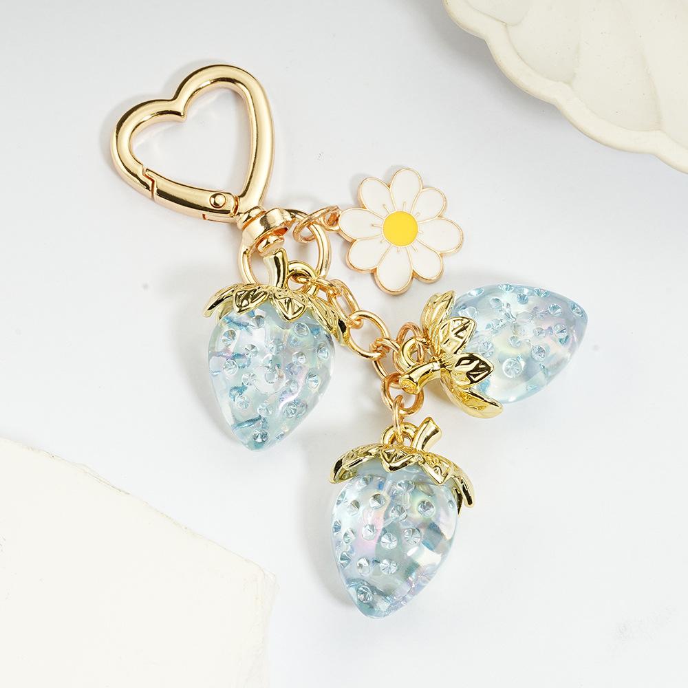 Yogodlns Cute Strawberry Mini Backpack Hanging Handbag Pendant Bag Pendant Bags Accessories