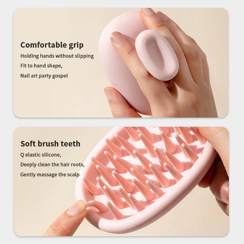 Simple Shampoo Brush Head Scalp Massage Comb Hair Washing Comb Body Massage Brush Bath Shower Brush Salon Hairdressing Tool
