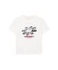 COVERNAT WOMAN Clover Graphic Short Sleeve T-Shirt Off White