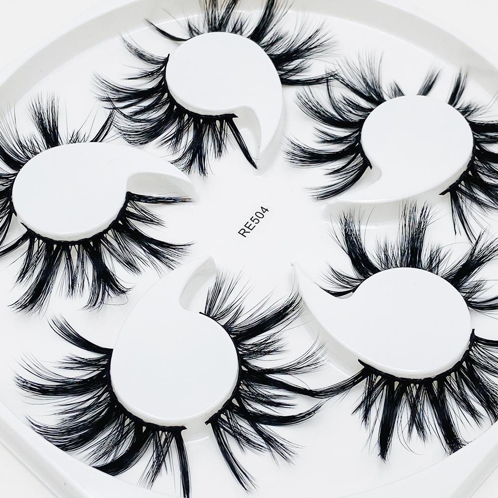 Dramatic Wispies Fluffies False Eyelashes 3D  Faux Mink Lash Thick Long Eyelashes Extension