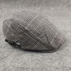 Plaid cap casual style simple forward hat retro plaid men's hat couple women's hat casual versatile
