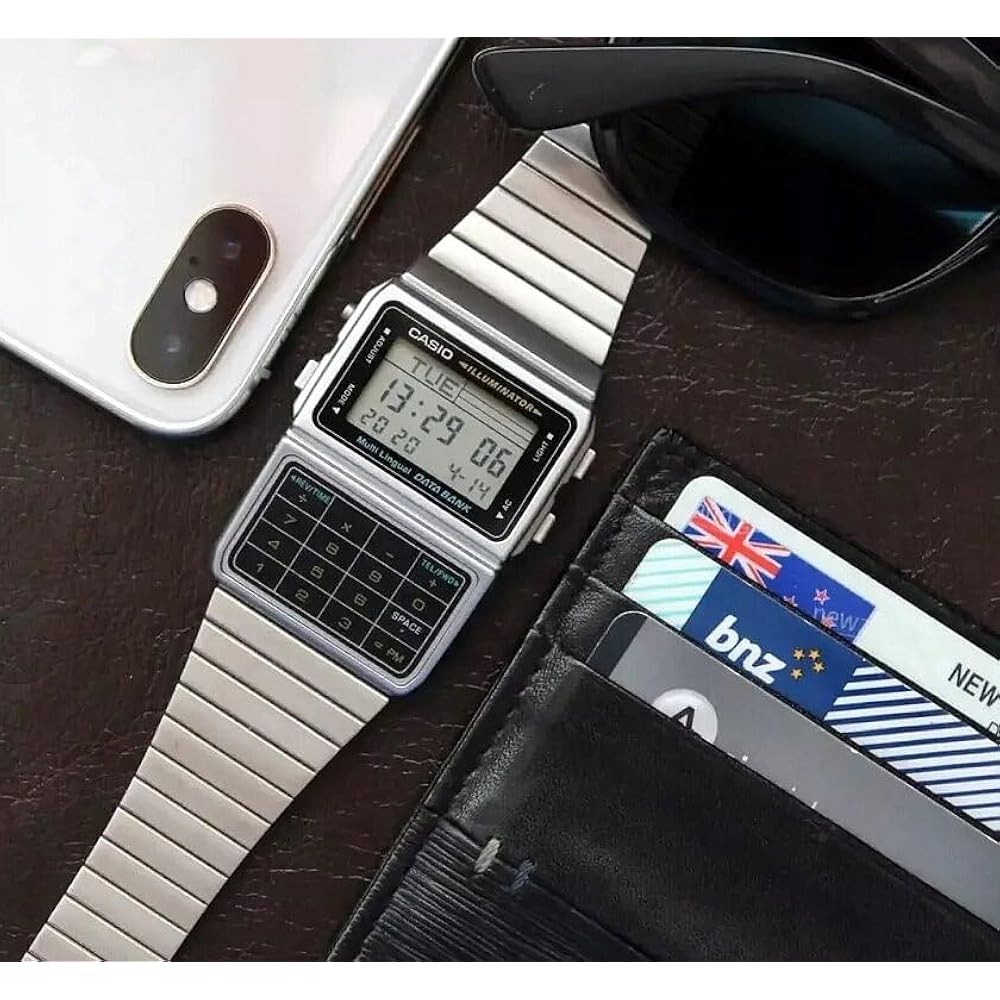 CASIO CASIO DATA BANK DATA BANK Unisex watch DBC-611-1DF Silver Overseas model [Watch] Reimported