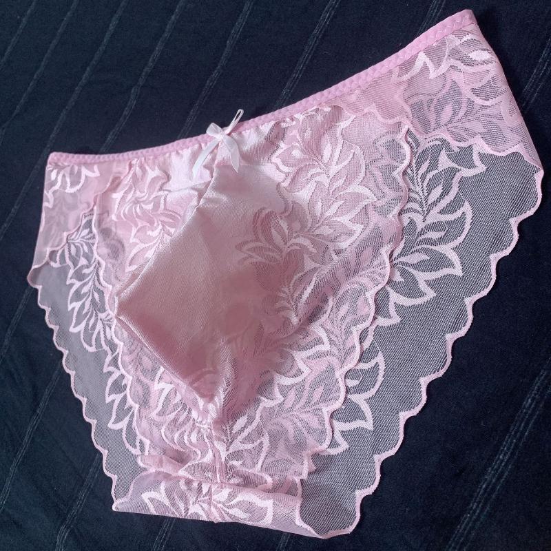 Hot Men Underwear New Sexy Temptation Lace Men'S Briefs Breathable Seamless Underpants Man U Convex Pouch Knickers Sissy Panties