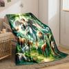 Angel Animals Forest Print Blanket bedroom Blanket for Livingroom Couch lunch break Soft throw for Friend's festival Gift