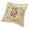 Cthulhu Vitruvian Horror Monster Pillowcase Printed Polyester Cushion Cover Decorative Lovecraft Throw Pillow Case Cover 45*45cm
