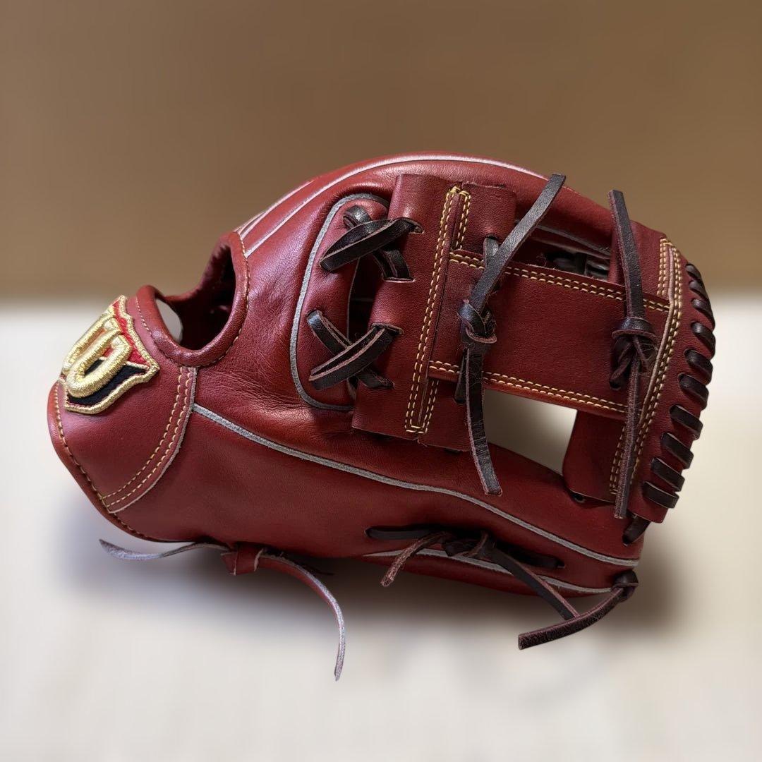 Used Wilson 86 type hard glove with hot water molding for infielders