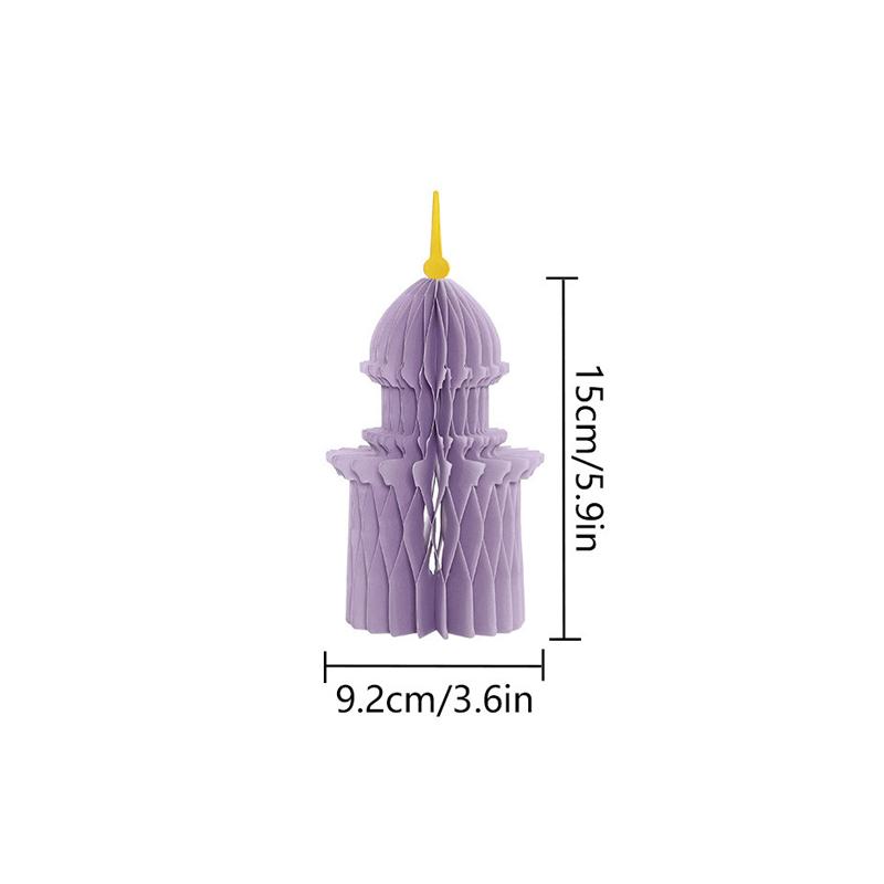 

1-5pcs Ramadan Decoration 2026 Ramadan Distributions 3D Honeycomb Ornaments Palace Moon Stars Ornament Eid Mubarak Islamic Decor