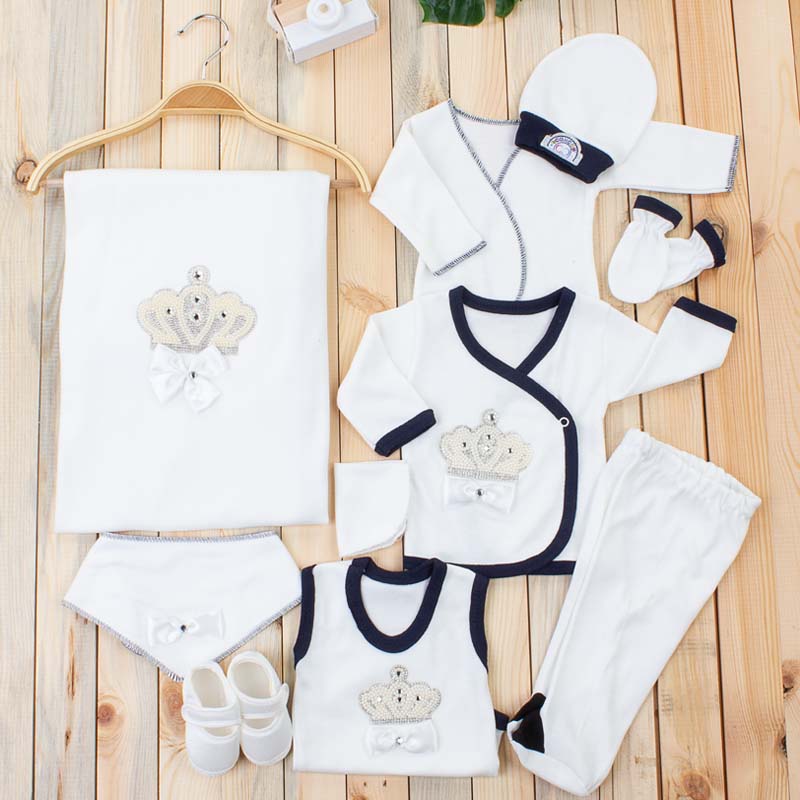 

Темно-синий 10 предметов King Crown Baby Boy Hospital Outlet Set