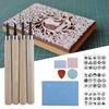 Rubber Stamp Carving Handcraft Set Hand Sculpture Stamp DIY Tool Kit