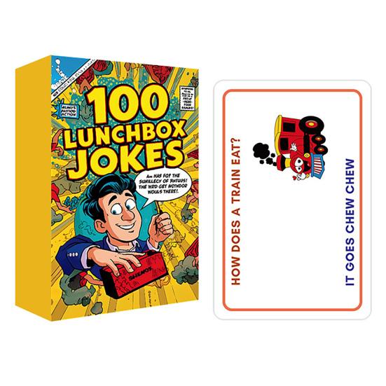 Yousheng 55 Stück/Set Brotdose Witzkarten Set Kinder Fragen Antworten Spielkarten Schulpartys Jungen Mädchen Brotdose Notizen Witze Wortspiele Papierkarten