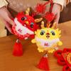 Good Luck Dragon Plush Toy Mascot Doll Red Fortune Dragon Pendant Gift Doll