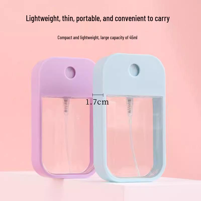 45ml Card-Shaped Portable Perfume Spray Bottle - Travel Makeup & Alcohol Dispenser