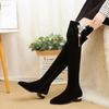 Large Size Winter Over The Knee Boots Women Stretch Fabric Women Thigh High Sexy Woman Shoes Long Bota Feminina