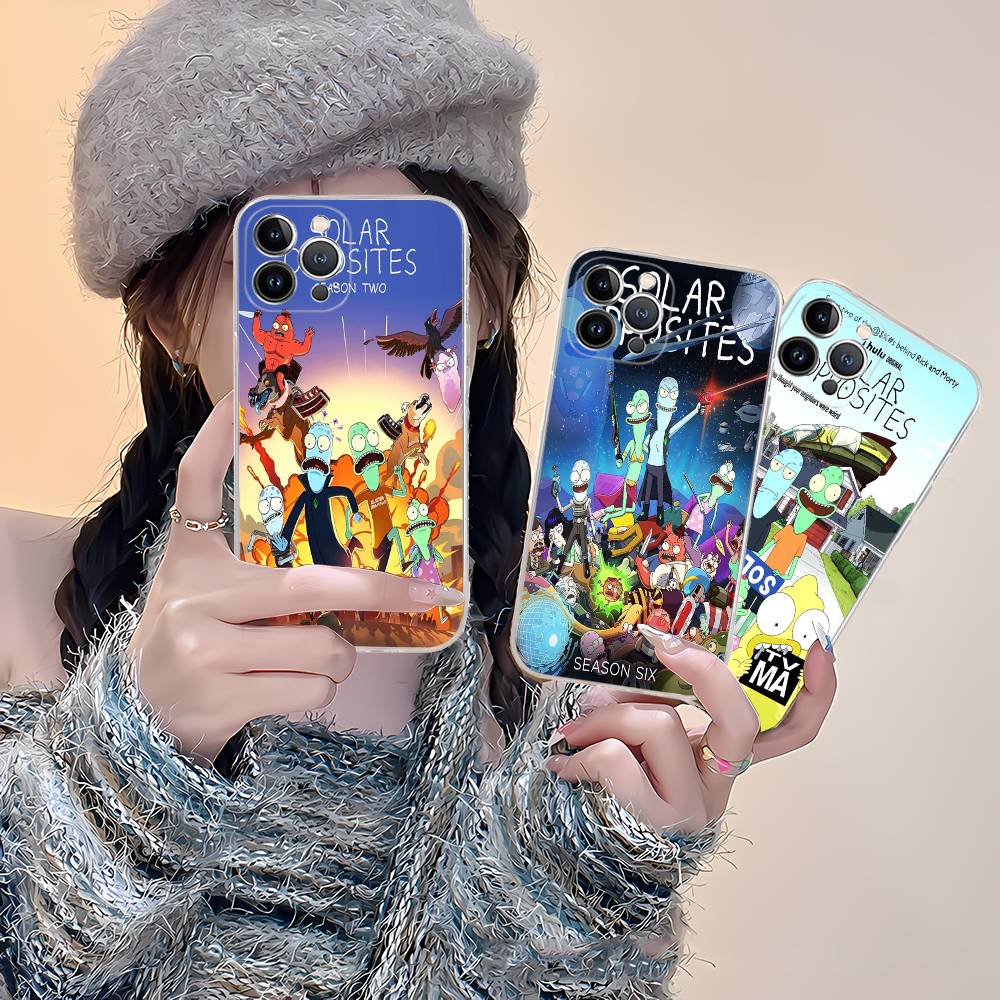 S-Solar O-Opposites Cartoon For IPhone 17 16 15 14 13 12 11 Pro Max Plus Phone Case High End Silicone