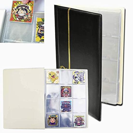 

Премиальный альбом для карточек 48 мм для шоколадных наклеек Bikkuriman, наклеек Demon Kimetsu no Yaiba и Jujutsu Kaisen, рукава, хранение большой вместимости чёрный