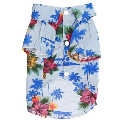 Camisetas de Cachorro Estilo Havaiano Roupa Havaiana Fofa para Cachorrinho Pequeno a Médio GatosS