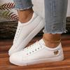 Small White Shoes Female 2025 New Soft Bottom Non-slip Running Student Shoes Casual Hundred with Flat Bottom Basic Students Female Board Shoes