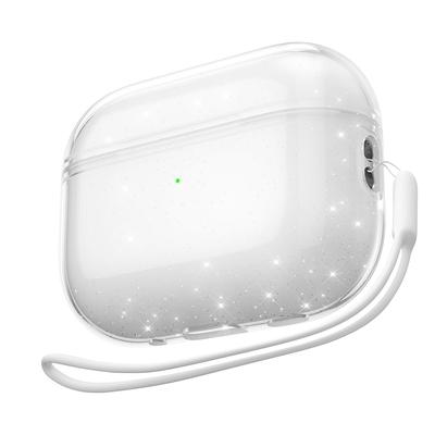 Glitter Clear Case Cover voor Airpods Pro 4 2 Gen 1 3 Air Pods Airpodspro 2023 2022 2019 2e 1e generatie Siliconen schokbestendige beschermende accessoires