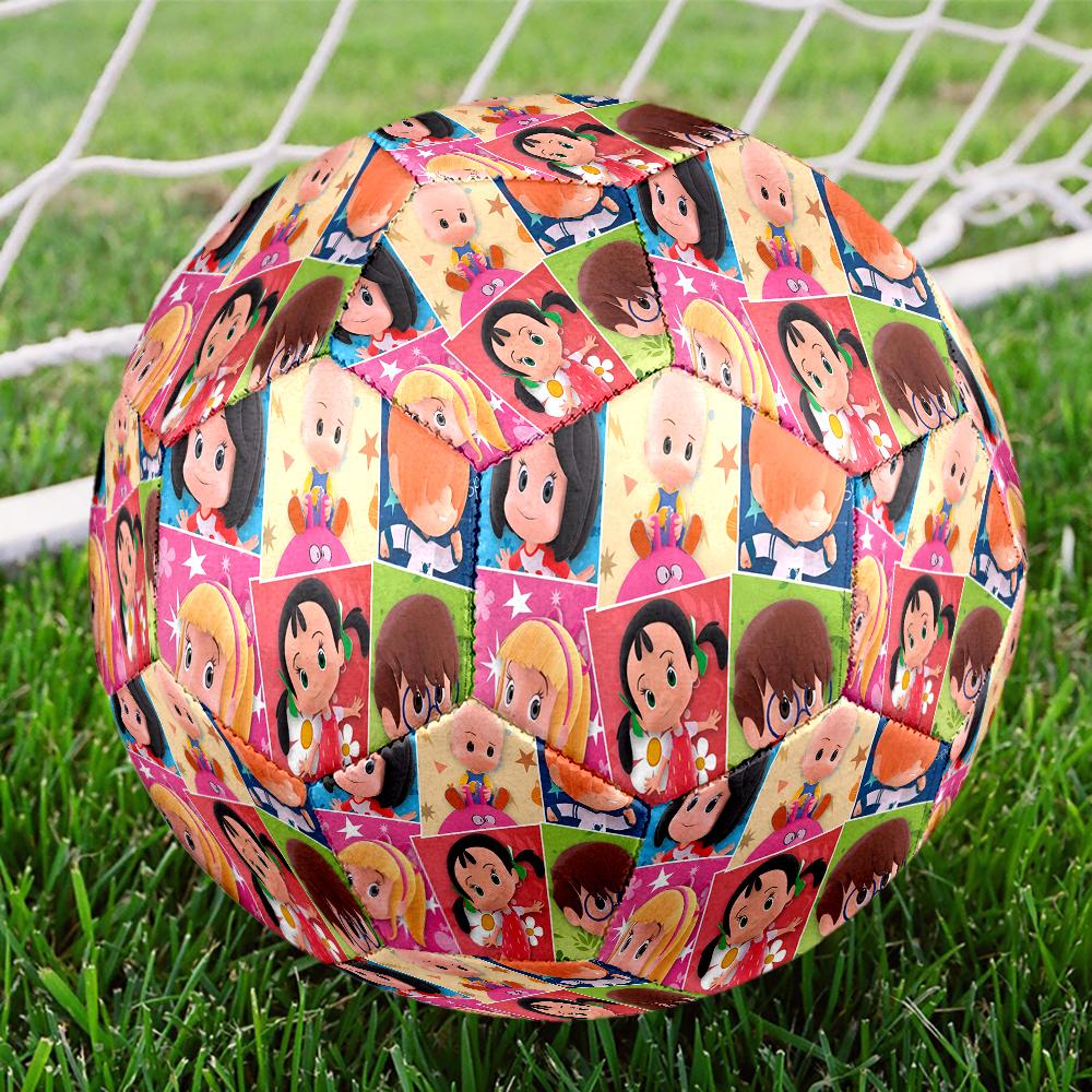 Cleo And Cuquin Size 5 Soccer Ball,Indoor/Outdoor Suitable for Training Matches Tournaments Practice Games Perfect Gift for Fan