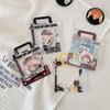 Aesthetic Kpop Photo Card Holder 3 Inch Creative Display Pouch with Lanyard for Collectors Cute Student Anime Badge Carrier