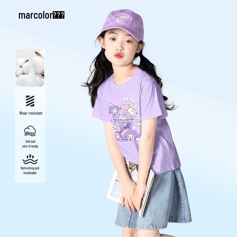 Girls  Pure Cotton Short Sleeve T-Shirt 140