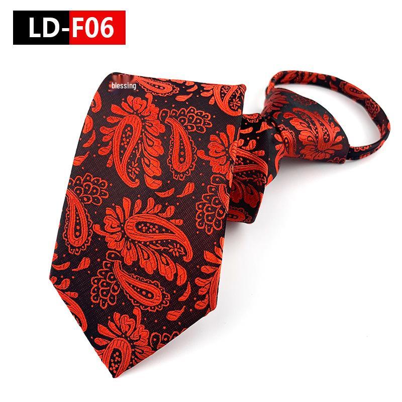 Zipper Style Knot-Free Men's Business Casual Tie