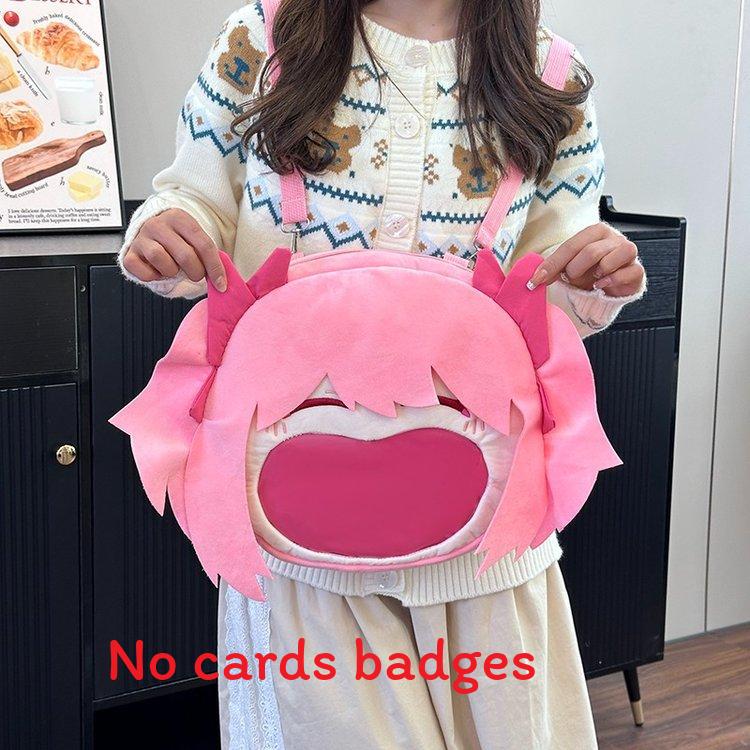 Itabag Hatsune Miku Soft Plush Girl Backpack With Cartoon Art Adjustable Bag