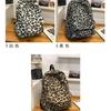 Schoolbag Retro Plush Backpack Female Popular New Fashion Leopard Print Backpack High School Student Large Capacity Schoolbag Travel Backpack