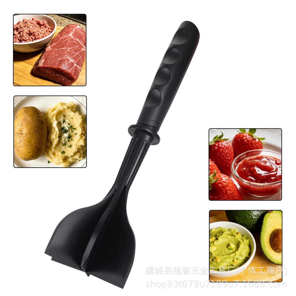 Handheld Meat Chopper and Kitchen Scraper Blender Spoon