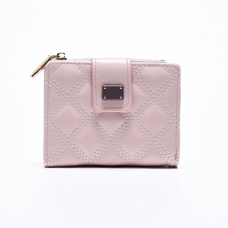 2025 new short wallet female WaIIet rhombus premium small fragrant texture change bag